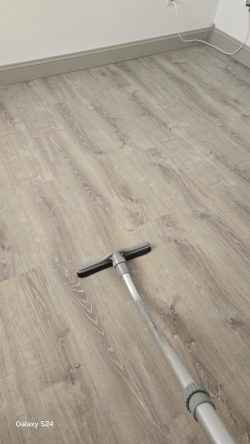 Office floor cleaning.